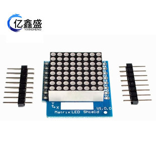 V1.0.0 for 8x8矩阵 LED 点阵LED mini 屏蔽 Matrix WEMOS