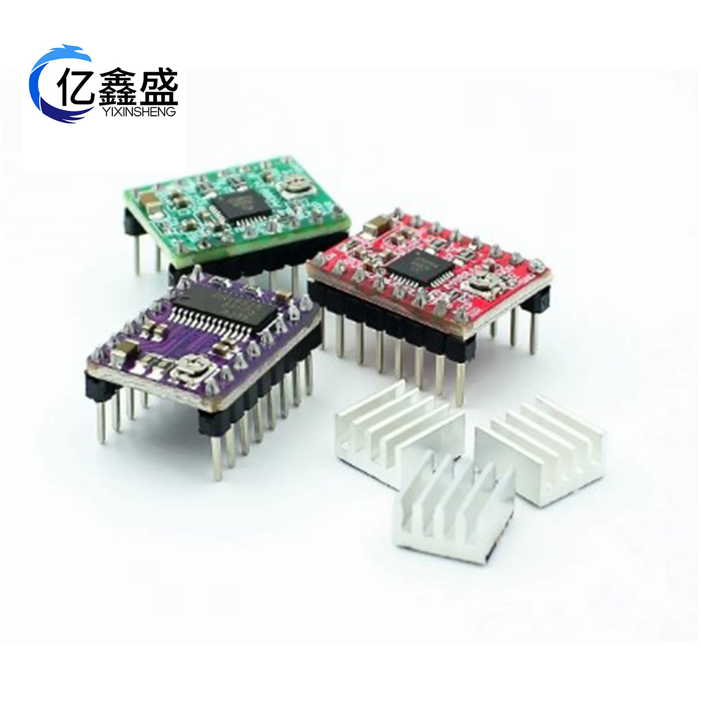 3D打印机StepStick A4988 DRV8825步进电机驱动器带散热器