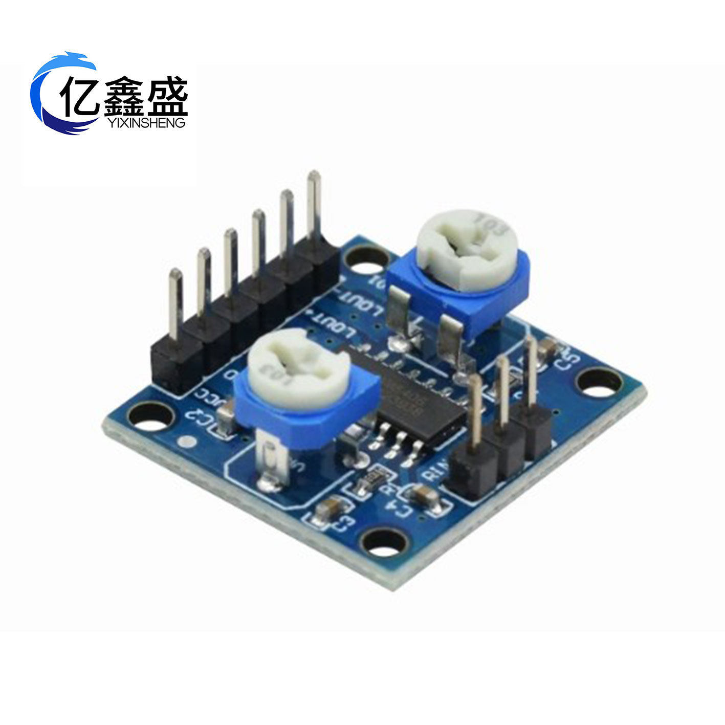 PAM8406数字功放板 带音量电位器 立体声无噪音功放5Wx2