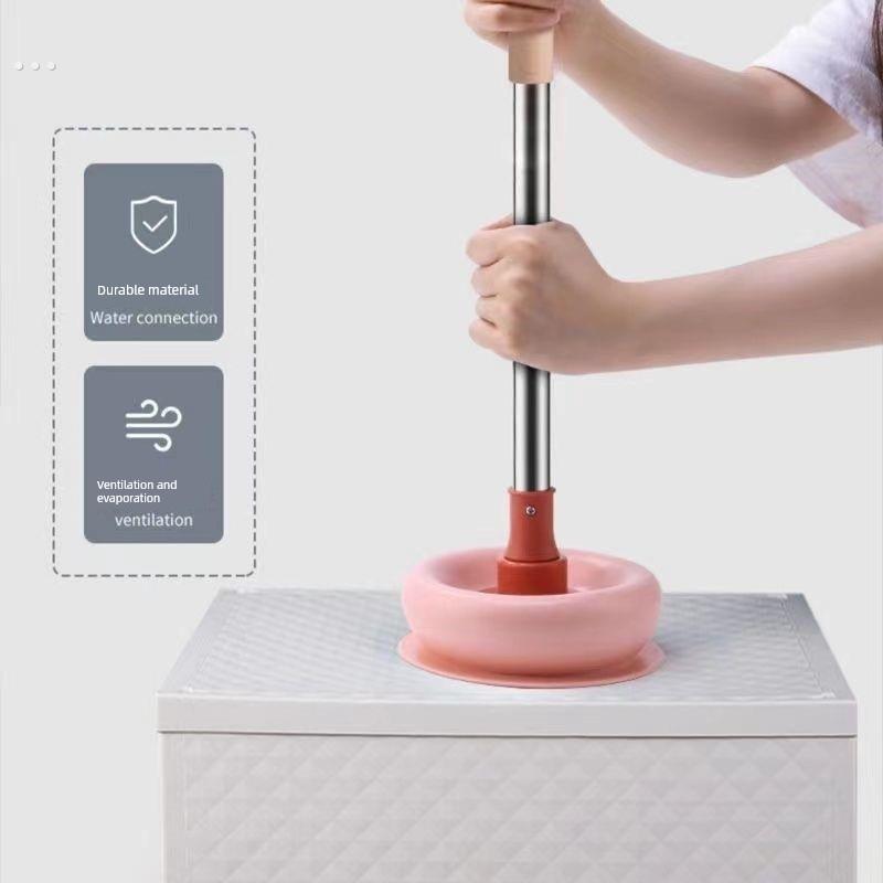 马桶插头吸泥皮铲家用浴室手动强力泵厕所清理神器