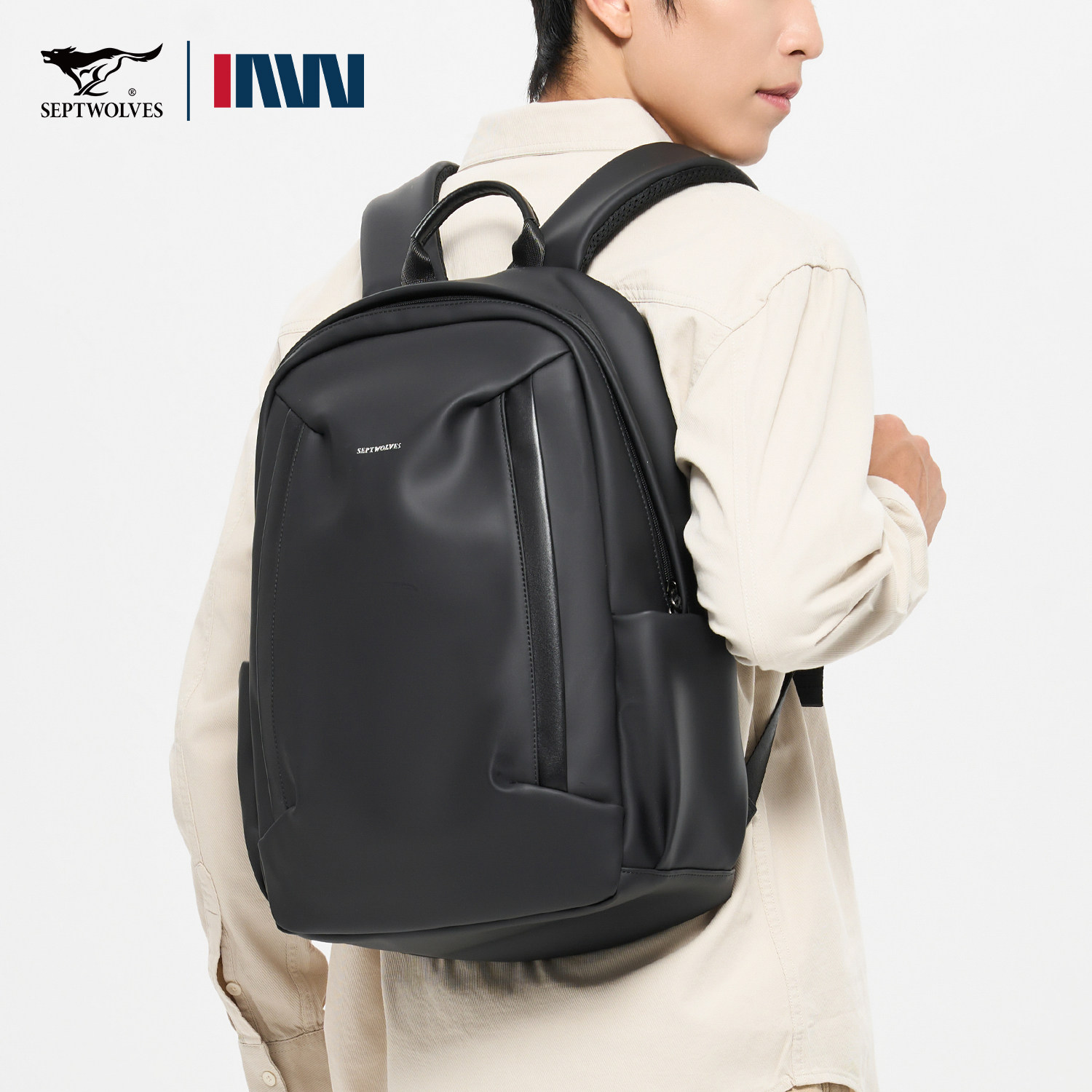 七匹狼潮流双肩包时尚出行背包