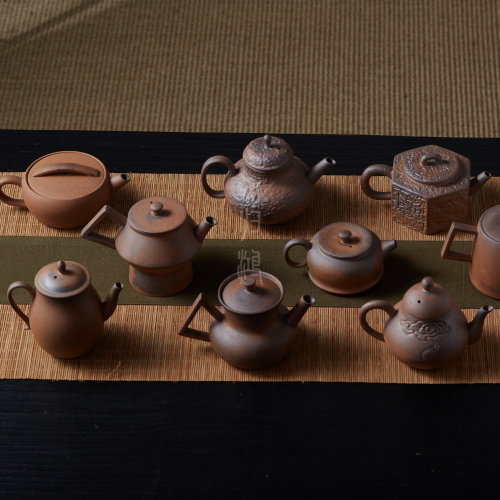 归鸿泡茶家用粗陶老岩泥复古茶壶2024新款泡茶壶功夫茶具提梁壶