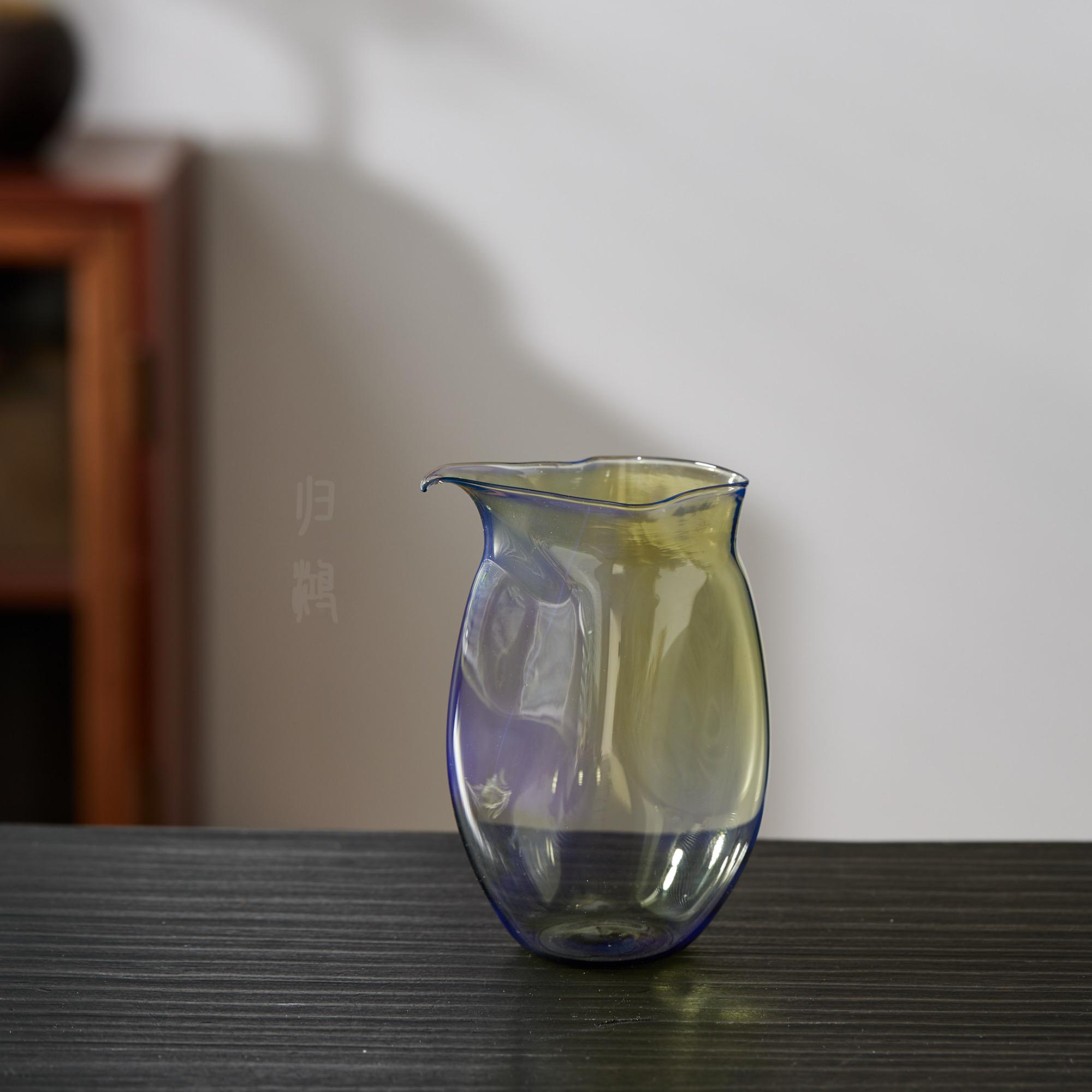 归鸿 手工炫彩玻璃公道杯高档分茶器家用茶具公杯高颜值茶海匀杯