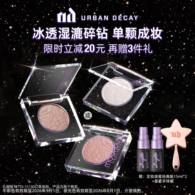 UD爆闪牛郎眼影高光亮片细闪