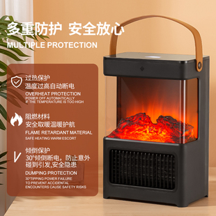焰 仿真柴取暖器家用三木电壁炉火暖炉暖风机面节能室内家用3D欧式