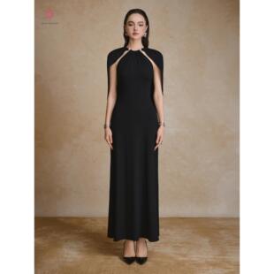 SELF系列披肩袖 褶皱长裙定制 Apparel越南品牌GENESIS Arti