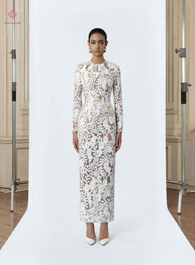 DeTHEIA越南品牌O'RE Hill O'ER DALE系列刺绣长连衣裙定制