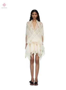 DAS LA VIE越南小众品牌Seraph Praxis系列垂褶迷你连衣裙定制