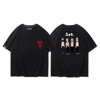 pharaoh说唱嘻哈百搭半截袖潮