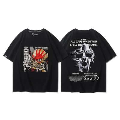 t恤男夏美式街头潮酷硬核棉