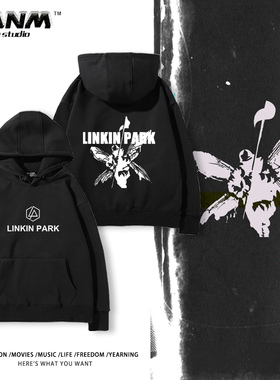 LINKIN PARK林肯公园乐队连帽卫衣男秋冬摇滚宽松oversize上衣服