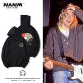 mind涅槃柯本长袖 Nirvana 男女宽松卫衣潮 Cobain never Kurt