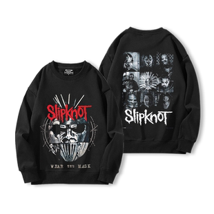 Slipknot活结乐队圆领卫衣男秋冬美式街头重金属摇滚oversize衣服
