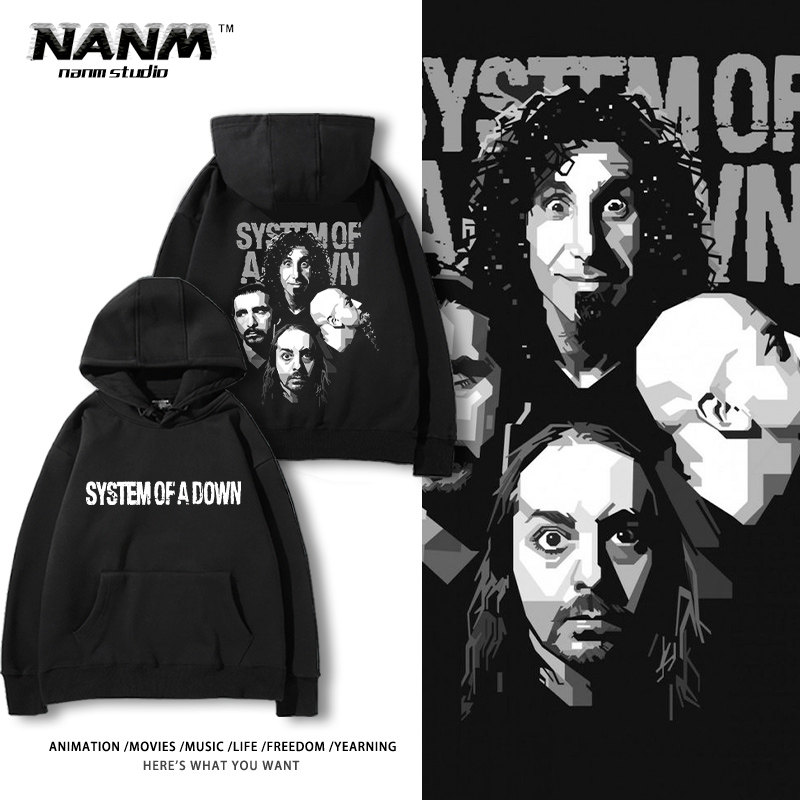 金属街头摇滚潮流百搭上衣服