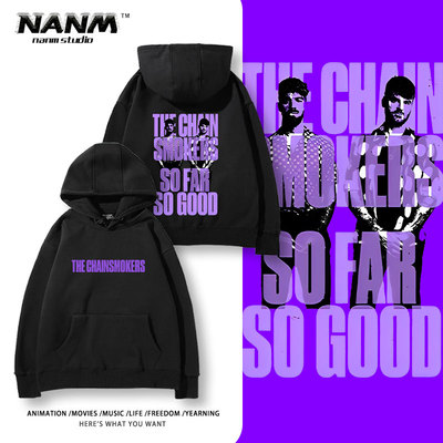 烟鬼乐队连帽卫衣男女同款秋冬季