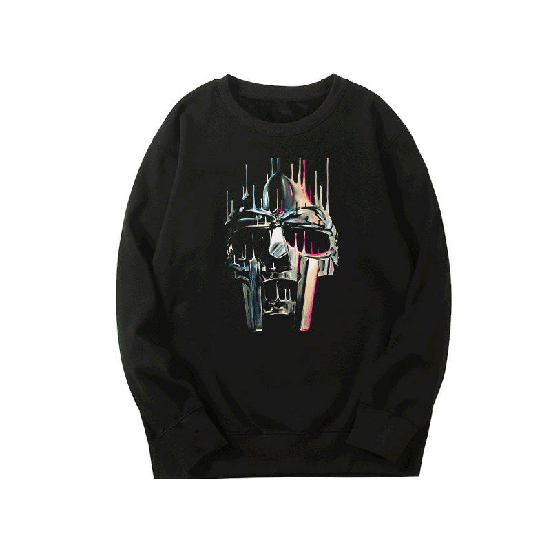 MF DOOM 嘻哈说唱hiphop宽松oversizebf风男女情侣圆领套头卫衣潮