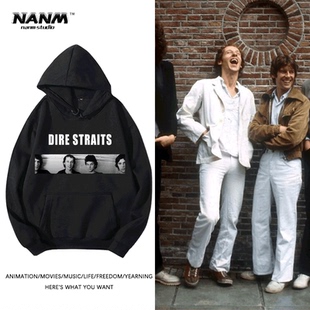 英伦摇滚乐队周边dire straits lp黑胶恐怖海峡卫衣宽松男女上衣