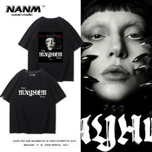 Lady Gaga演唱会应援服t恤短袖The MAYHEM Ball Tour周边男女半袖
