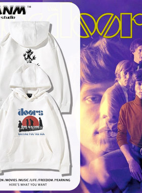 The Doors大门乐队 Jim Morrison周边连帽卫衣男秋冬新款休闲上衣