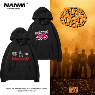 活死人法老pharaoh厂牌同款连帽卫衣男女款说唱嘻哈韩版潮流上衣