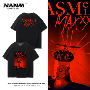 张惠妹ASMR MAXXX巡回演唱会周边短袖男女粉丝应援百搭休闲T恤衫