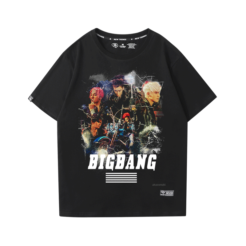 BIGBANG GD同款T恤短袖男女情侶夏季寬松潮流應(yīng)援粉絲歌迷上衣服