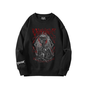 Bullet For My Valentine四人金属核乐队圆领卫衣男美式复古上衣