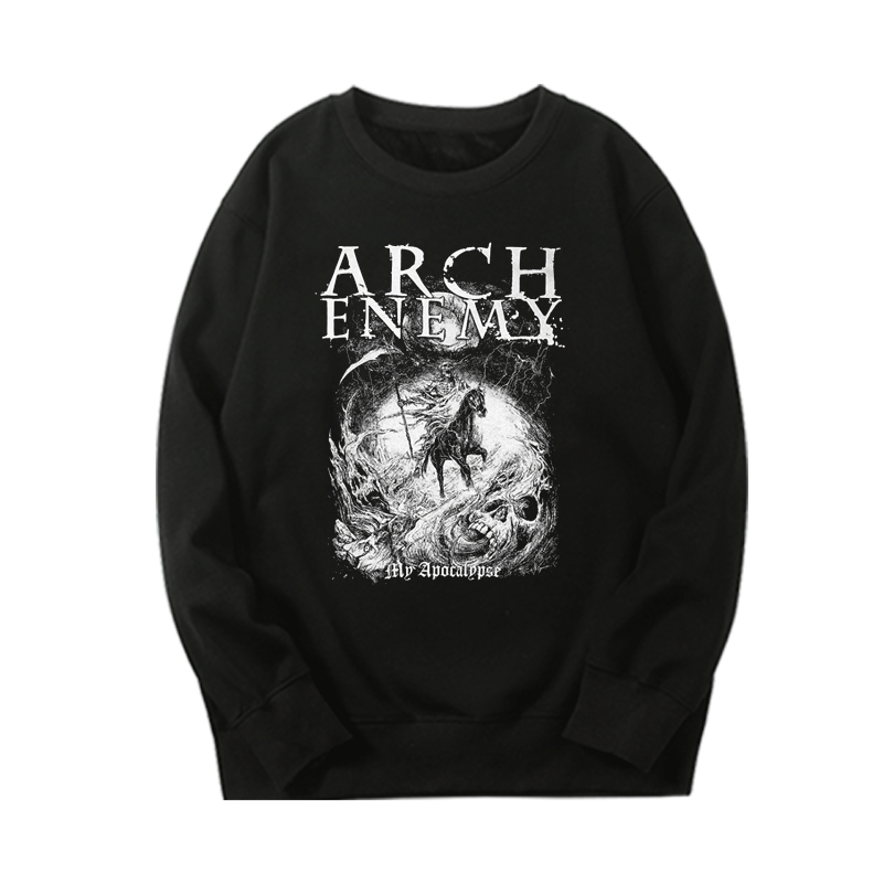 Arch Enemy大敌乐队圆领卫衣男生宽松百搭上衣服金属暗黑小众外套