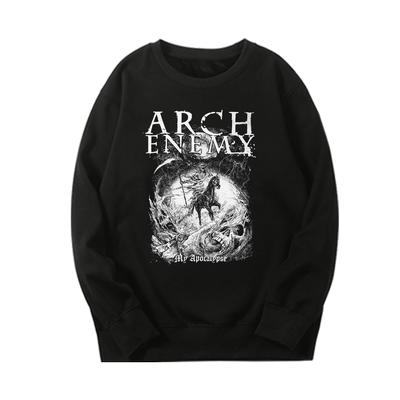 Arch Enemy大敌乐队圆领卫衣男生宽松百搭上衣服金属暗黑小众外套