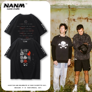 男夏季 pilots独立流行组合短袖 纯棉T恤 one 二十一名飞行员twenty