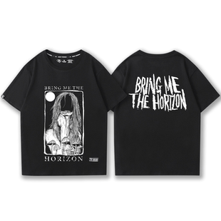bring Me The Horizon乐队短袖T恤男女生BMTH金属核乐队周边半袖