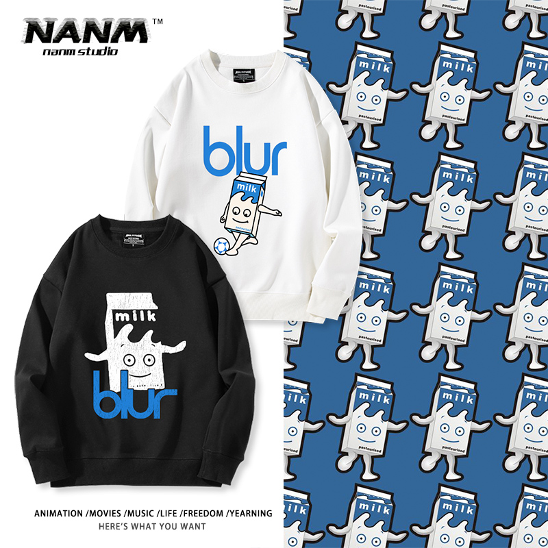 vtg落肩宽松百搭情侣摇滚上衣