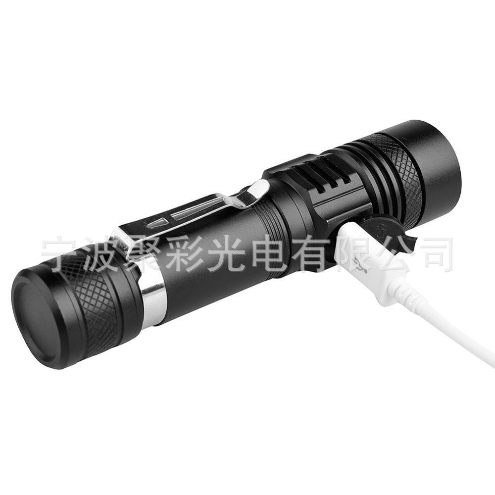 热卖 充电518迷你T6户外多功能方便携带可伸缩变焦强光手电筒