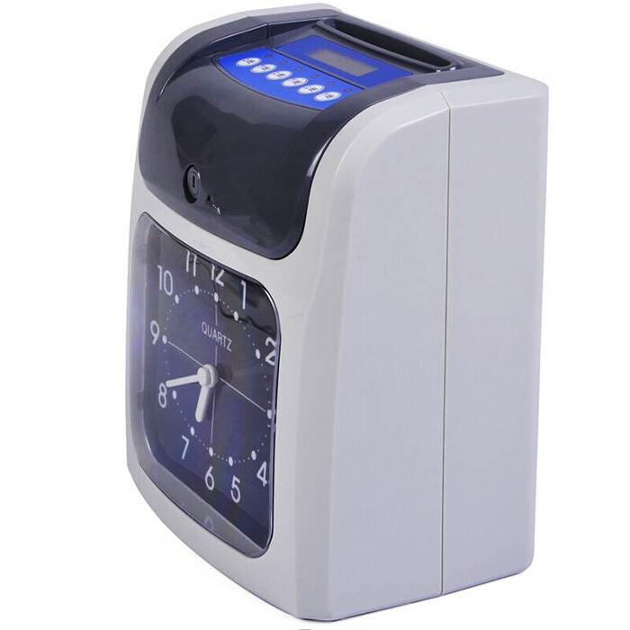 。英文考勤机文打卡钟S考勤机-外贸英960SP双色打印英规插头出口