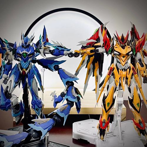 国产拼装模型摩动核赵云吕布威远高达盲盒自由菲尼克斯MB飞翼玩具