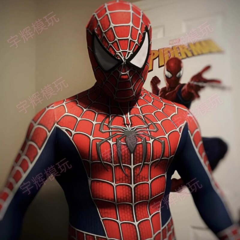 蜘蛛侠紧身衣COS服超凡Spider儿童成人高级纳米战衣套装表演定制