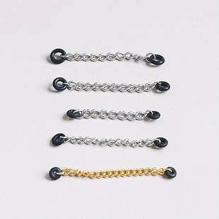 钛钢防丢链黄金转运珠手链安全绳防掉皮绳钢丝绳DIY配件保护链子