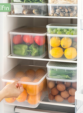 保鲜盒冰箱冷藏冷冻专用可微波家用密封收纳盒饭盒塑料带盖储物盒