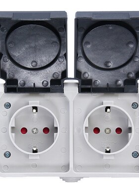 Waterproof Socket IP44 Dual  Outdoor Wall Power Socket