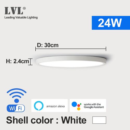 Modern LED Smart Ceiling Light Home Lighing WiFi Tuya App AI
