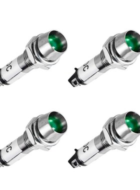 Hot 4PCS XD8-1 LED Metal Signal Indicator Length 36mm Waterp