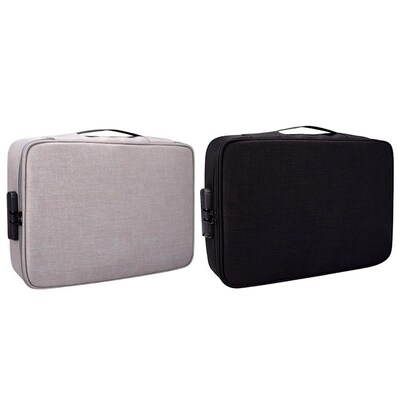 2x Document Ticket Bag Large Capacity Certificates Files Org