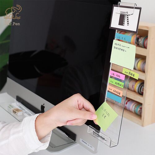 Creative Acrylic Monitor Message Memo Board for Sticky Note