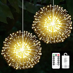 200 Leds String Lights Remote Control Waterproof Dandelion