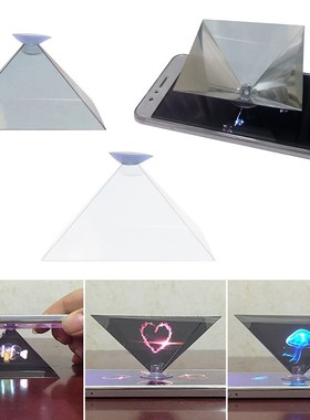 3D Holographic Projection Hologram Pyramid Display Projecto