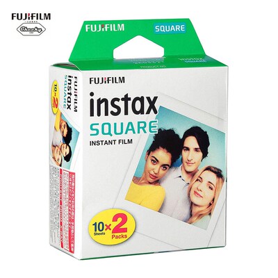20 Sheets Instax Square film White Edge Photo Paper For Fuj