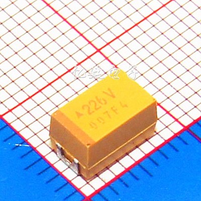 Chip tantalum capacitor 35V 22UF type C / 6032 yellow bile c