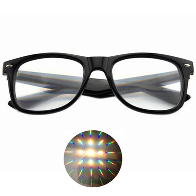 1pcs  3D ltimate Diffraction Glasses-3D Prism Effect EDM Rai