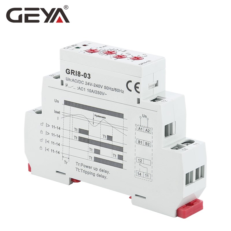 GEYA GRI8 03 Over Current or Under Current Adjustable Relay