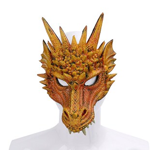 Halloween carnival party PU foam 3D animal dragon mask